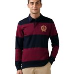 U.S.Polo Association Men's Colourblocked Varsity Polo Shirt