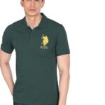 U.S. POLO ASSN. Men Cotton Solid Regular Fit Polo Shirt