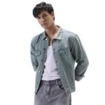 Urbano Fashion Men's Regular Fit Washed Full Sleeve Denim Jacket